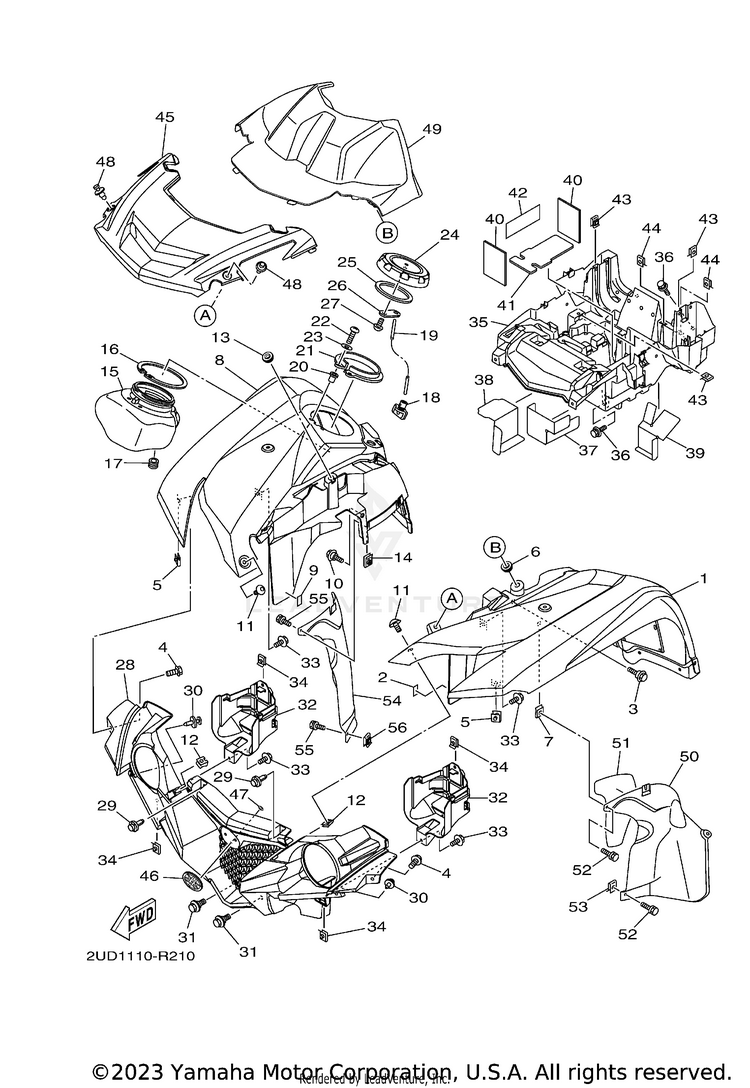 Front Fender Schematic