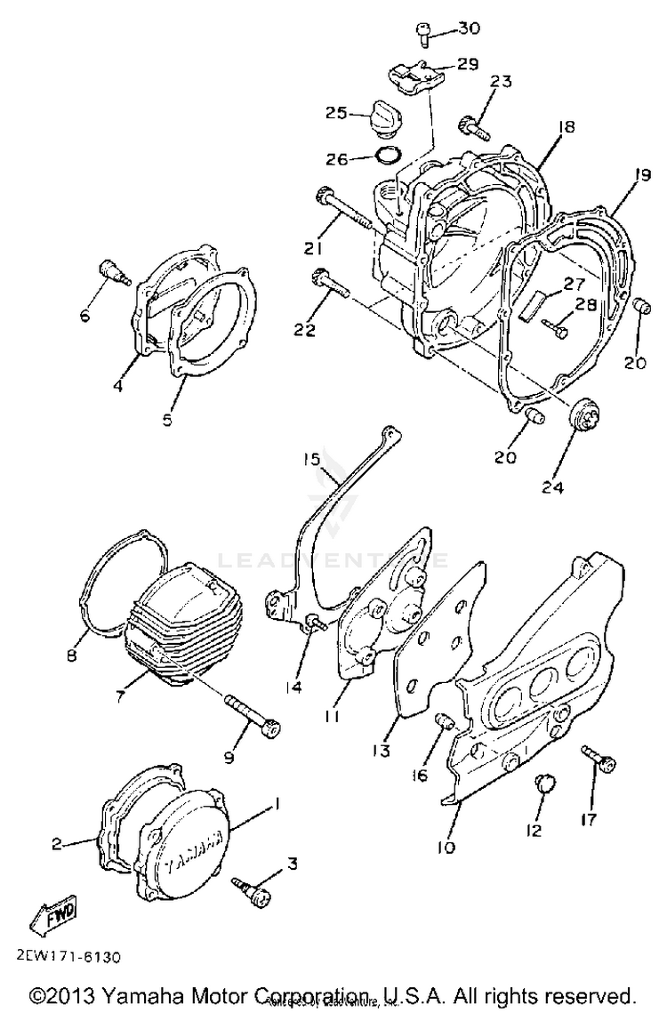 Crankcase Cover Schematic