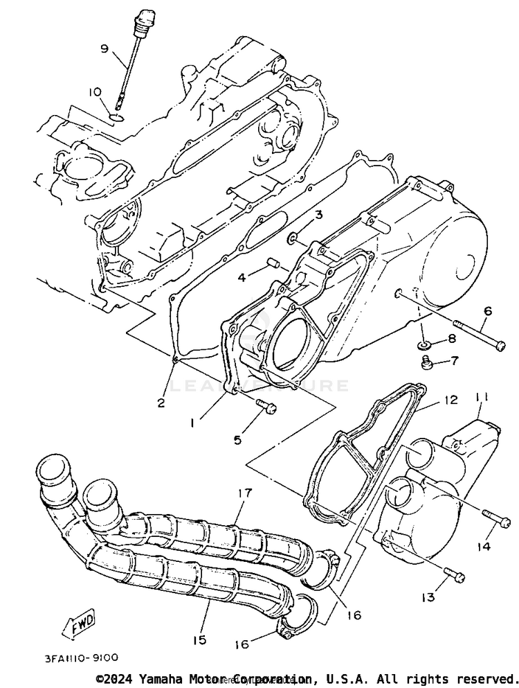 Crankcase Cover 1 Schematic