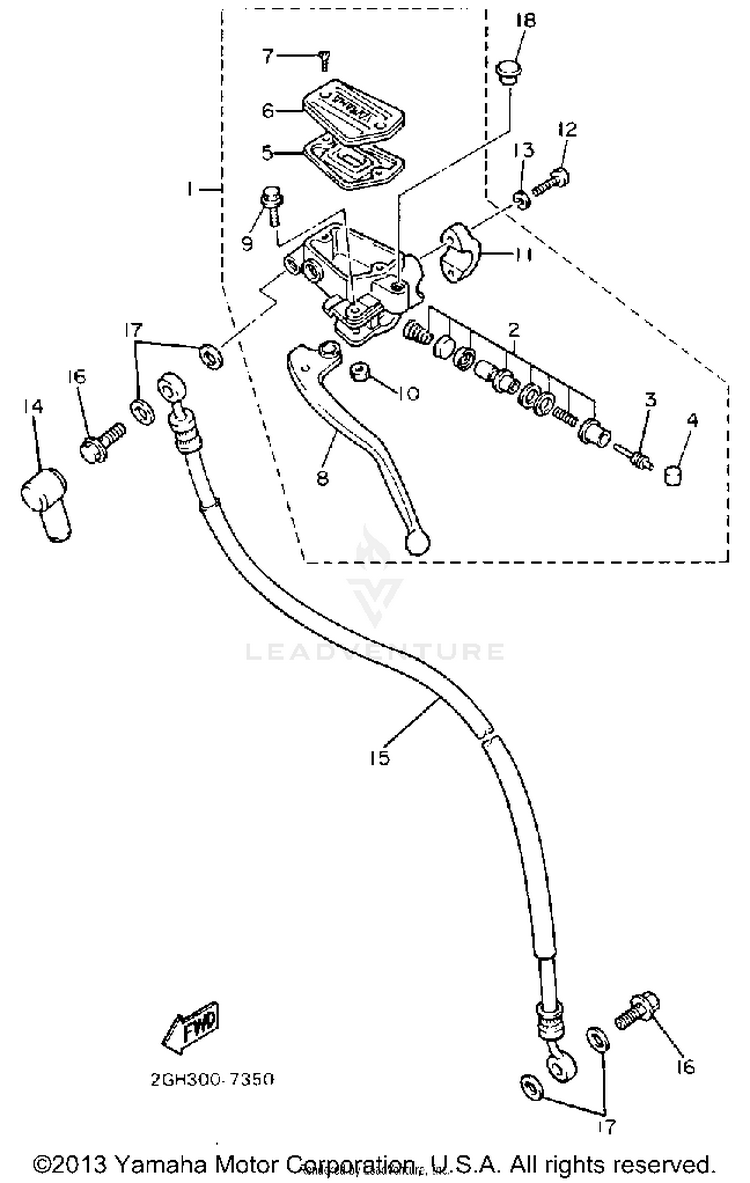 Front Master Cylinder 2 Schematic