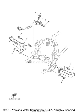Stand Footrest Schematic