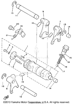 Shift Cam - Fork Schematic