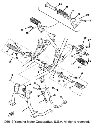 Stand - Footrest Schematic