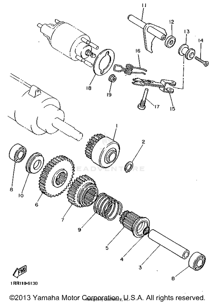 Starter Clutch Schematic