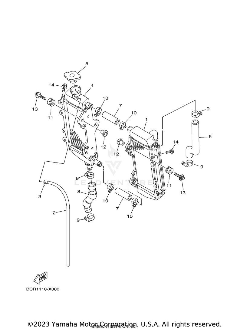 Radiator & Hose Schematic