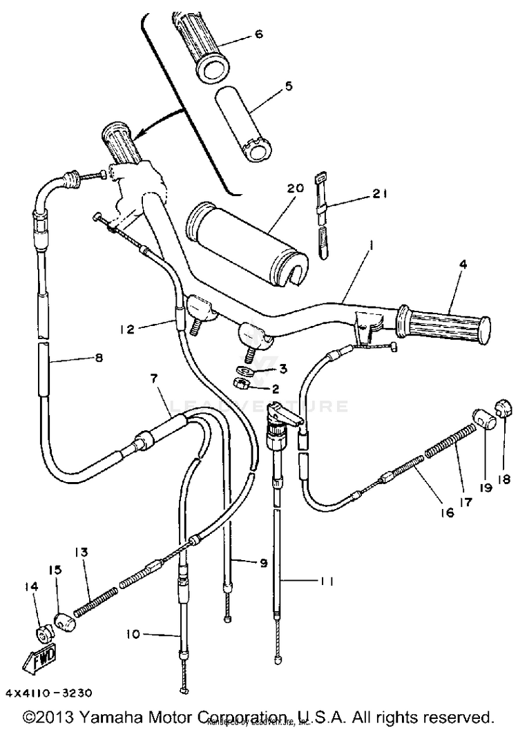 Handlebar-Cable Schematic