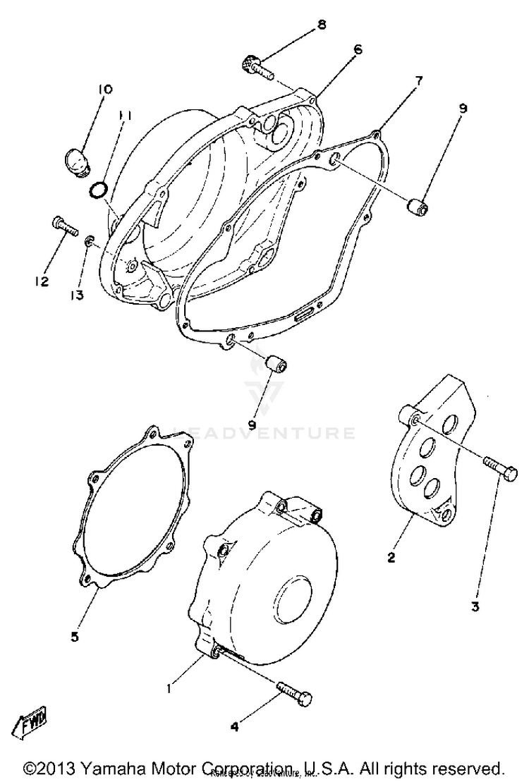 Crankcase Cover Schematic