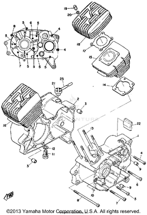 Cylinder-crankcase Schematic
