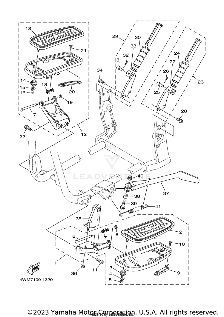 Stand Footrest Schematic