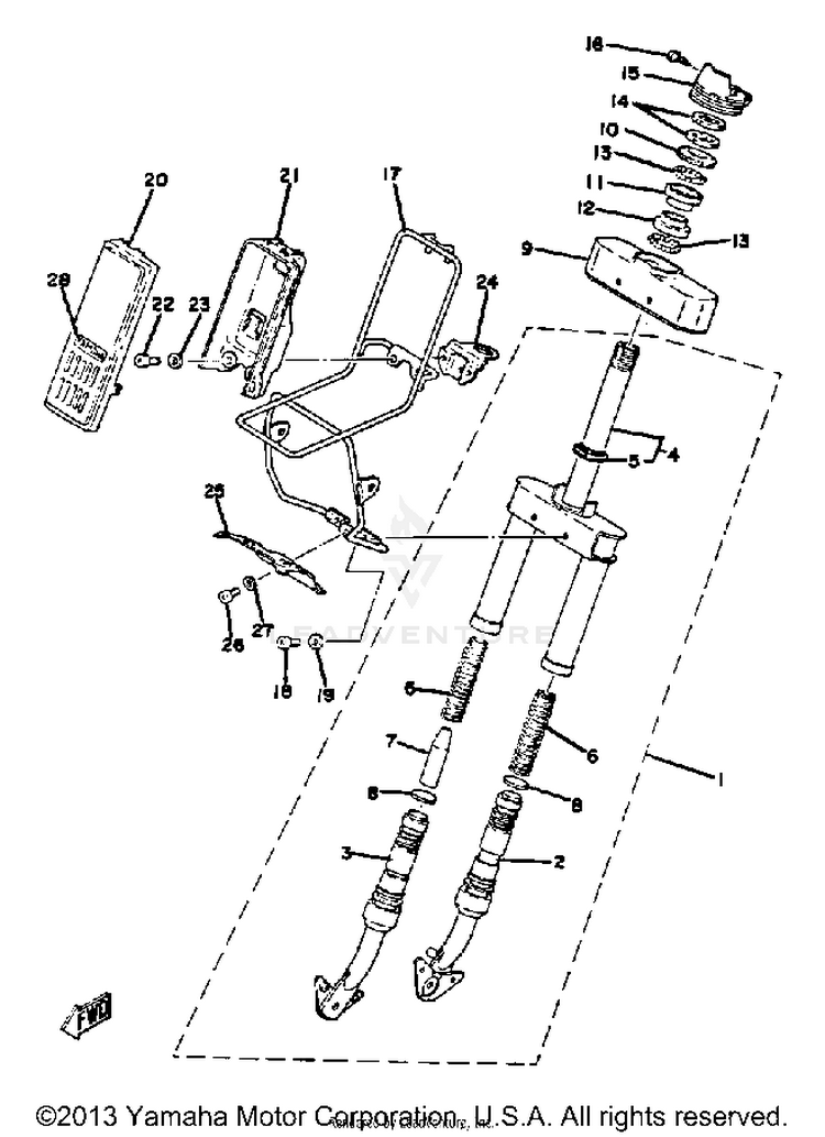 Front Fork Schematic