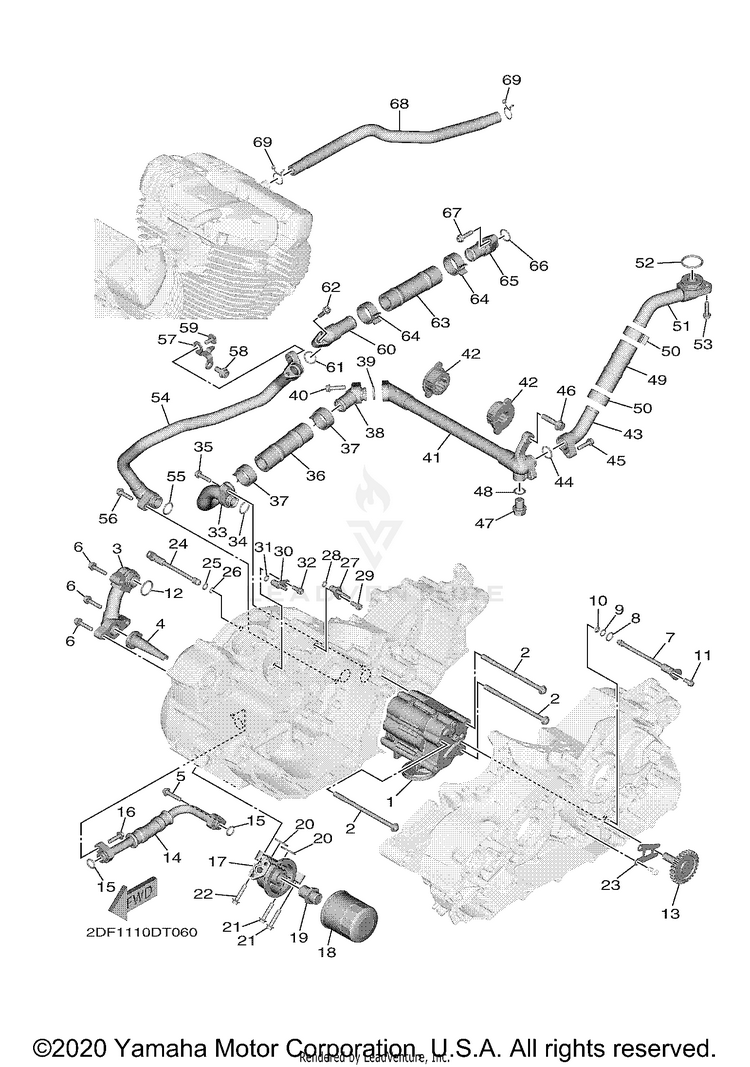 Oil Pump STAR VENTURE - XV19FML - 2021 Schematic