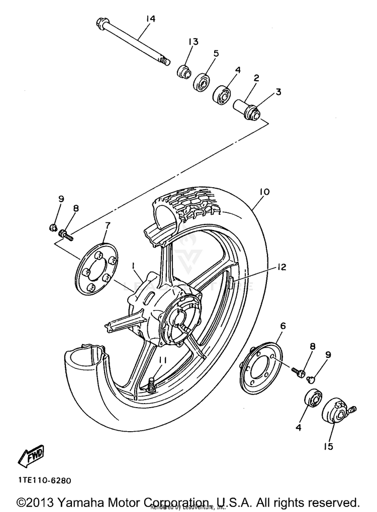 Front Wheel Schematic