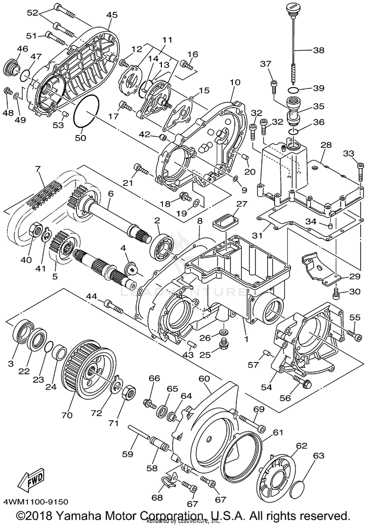 Middle Drive Gear Schematic