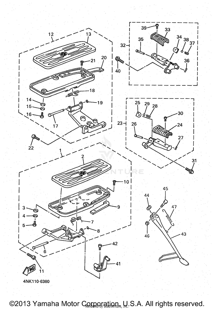 Stand Footrest Schematic