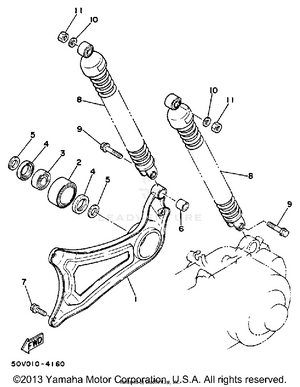 Swing Arm Rear Shocks Schematic