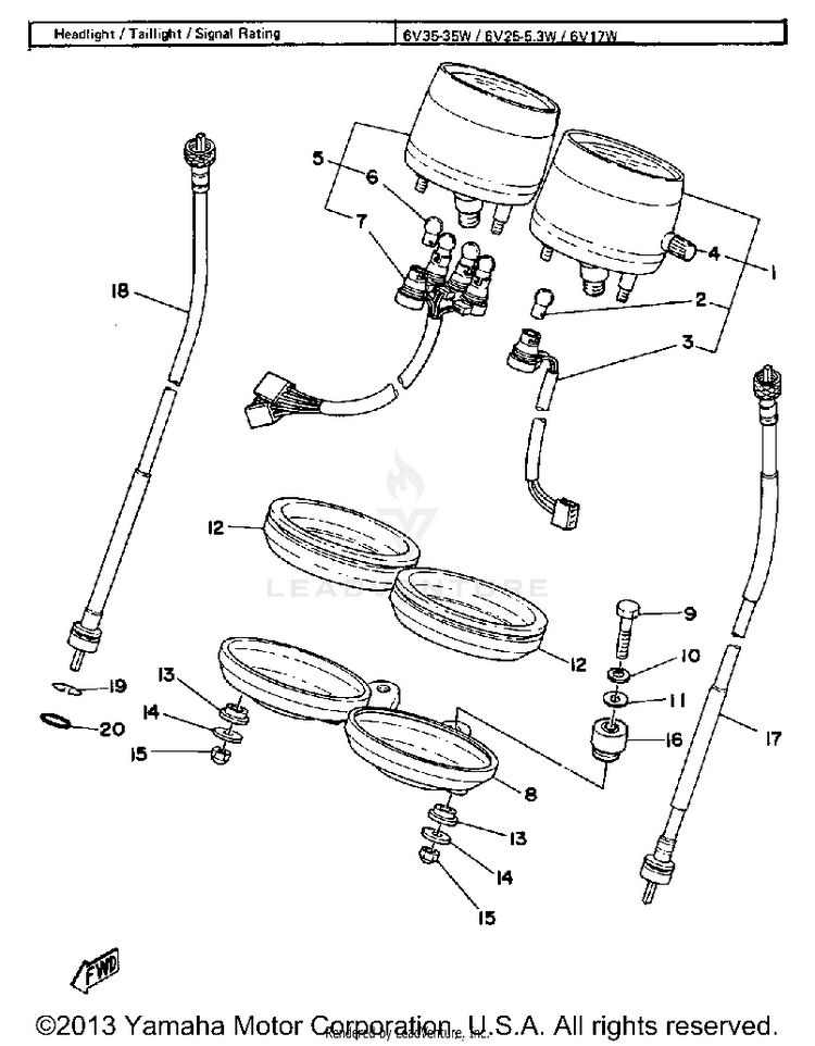 Speedometer - Tachometer Schematic