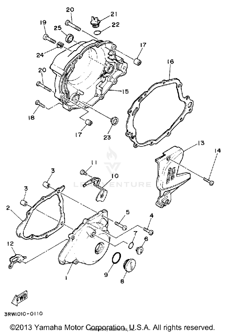 Crankcase Cover 1 Schematic
