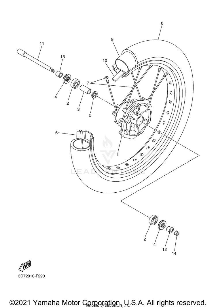 Front Wheel Schematic