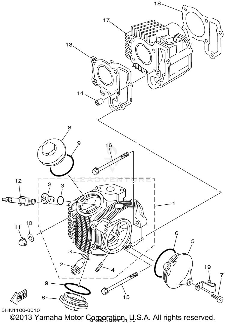 Cylinder Head Schematic