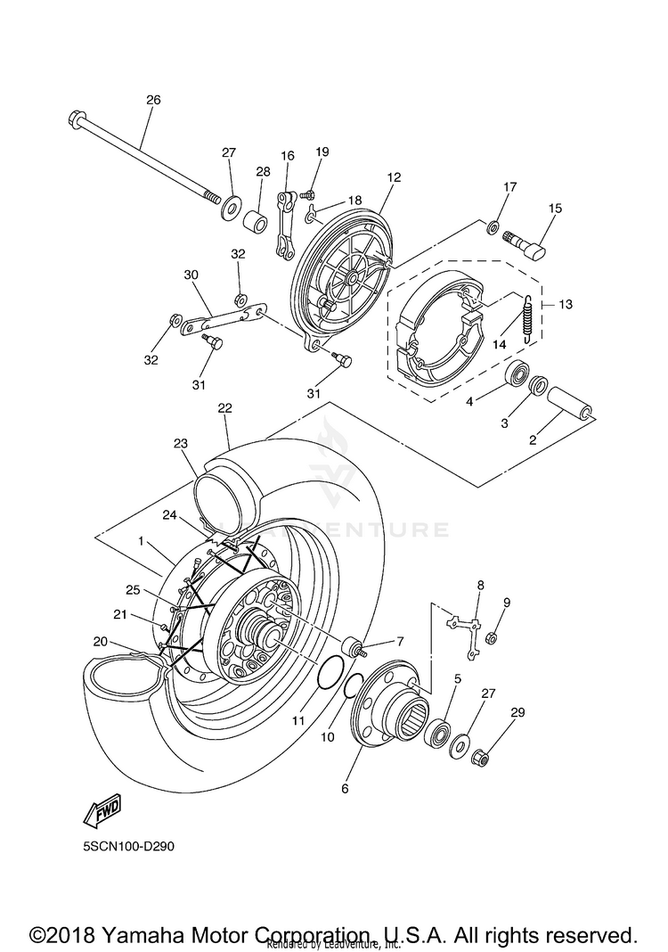 Rear Wheel Schematic