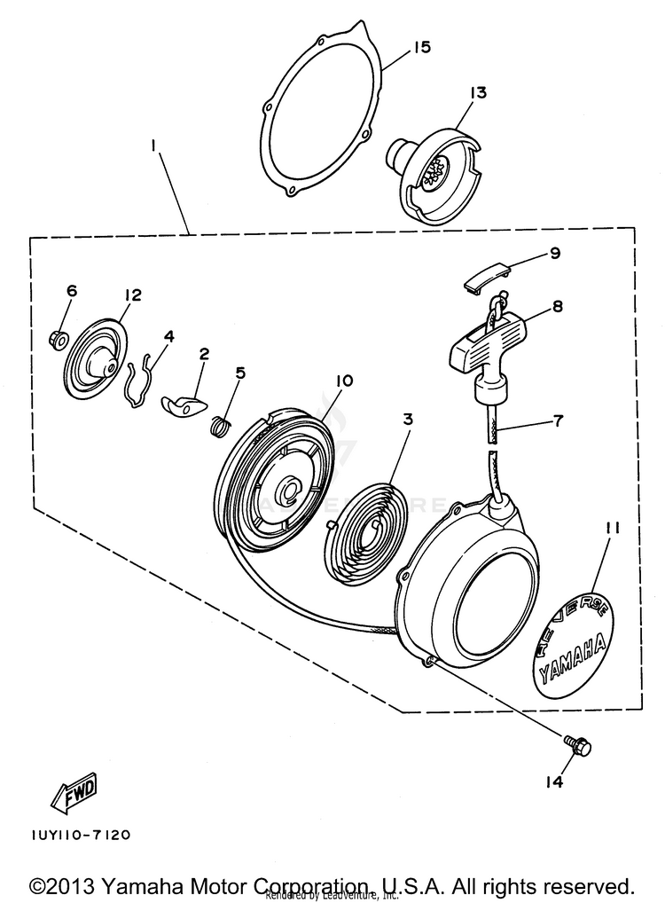 Starter BIG BEAR 4WD - YFM350FWH - 1996 Schematic