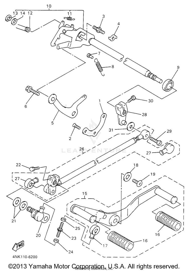 Shift Shaft Schematic