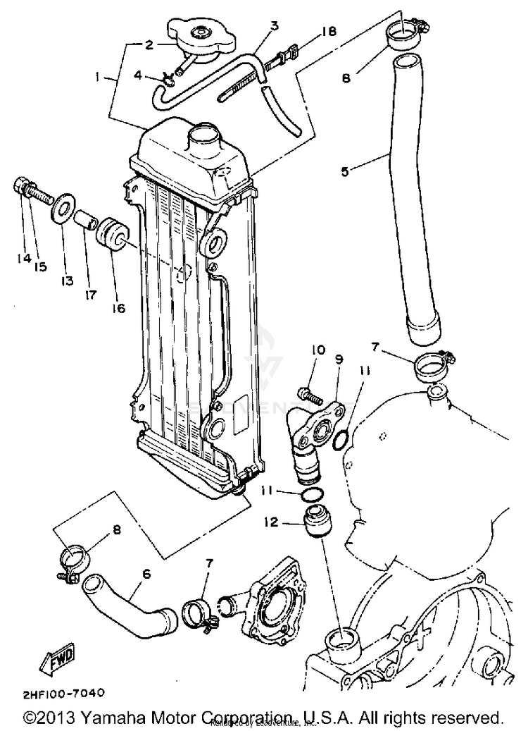 Radiator-Hose Schematic
