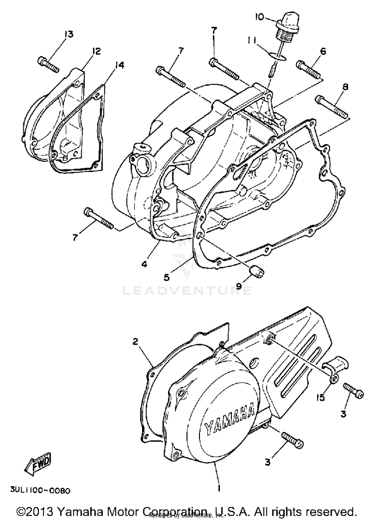 Crankcase Cover 1 Schematic