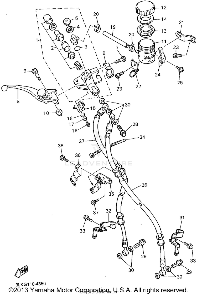 Front Master Cylinder 1 Schematic