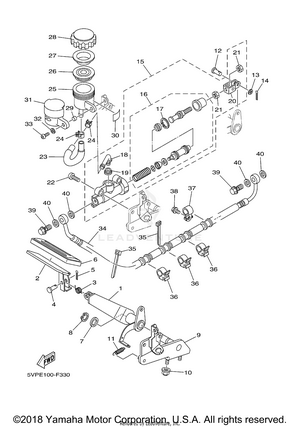 Rear Master Cylinder Schematic
