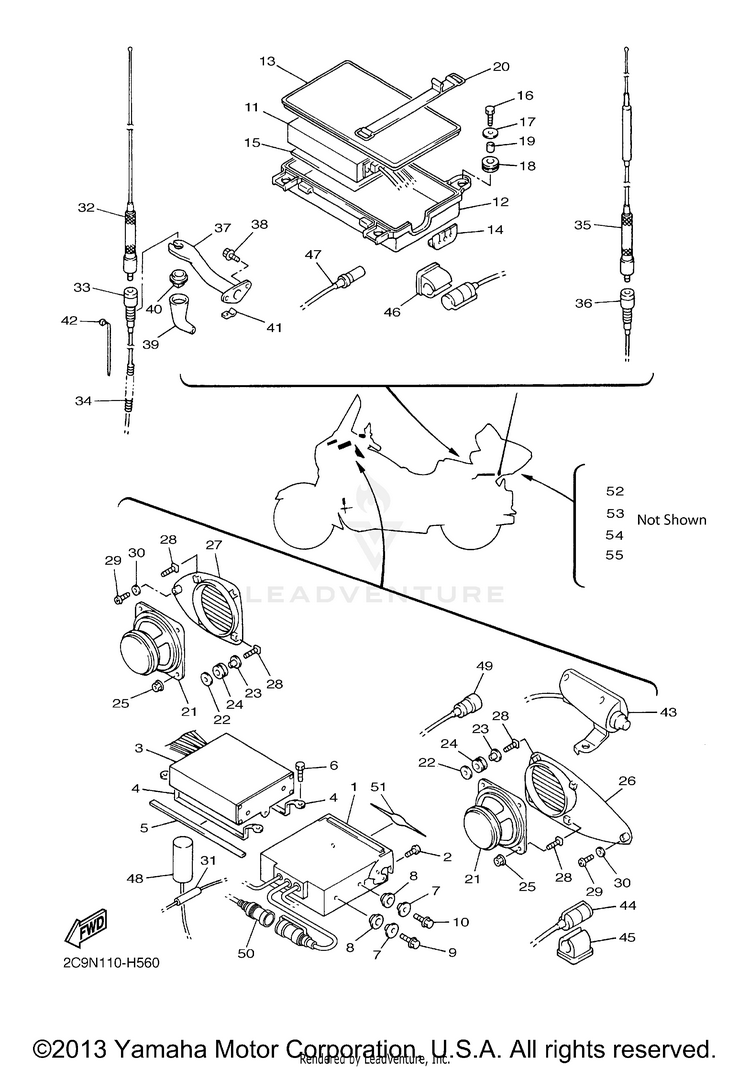 2008 Yamaha Royal Star Venture S XVZ13TFS OEM Parts