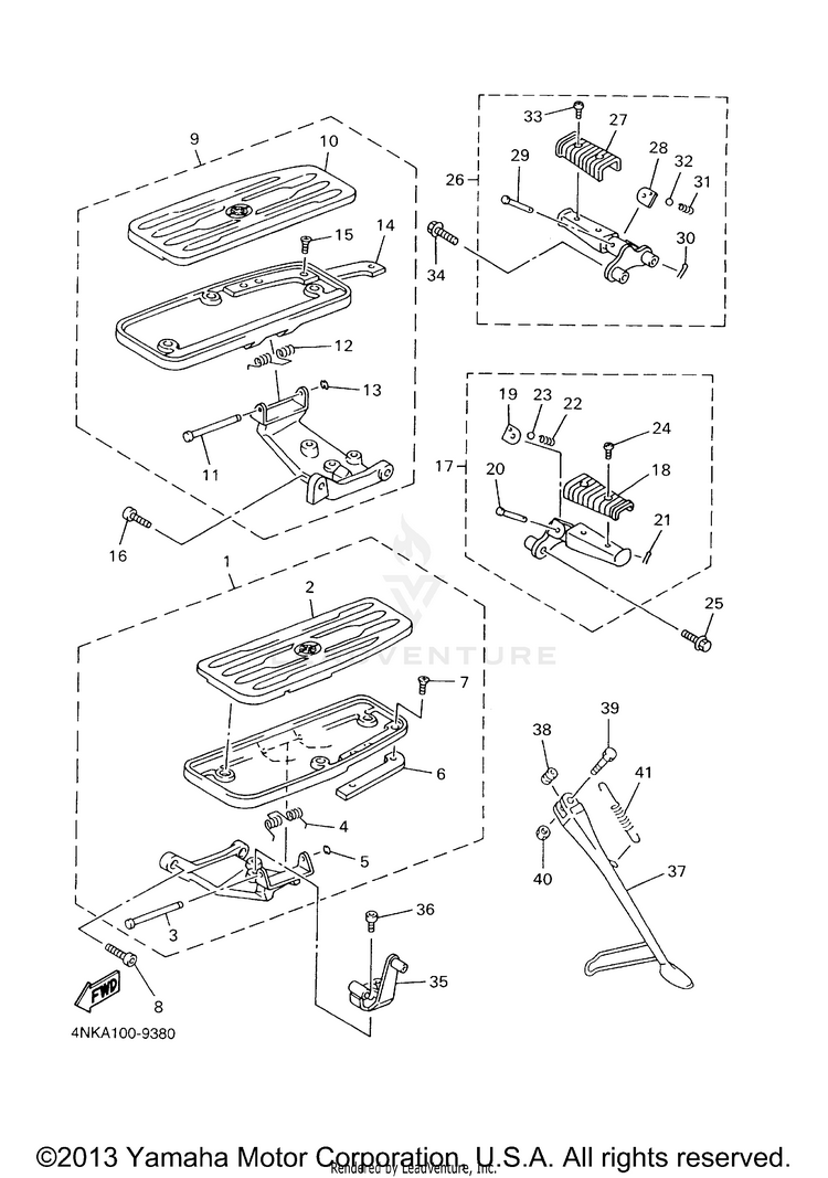 Stand Footrest Schematic