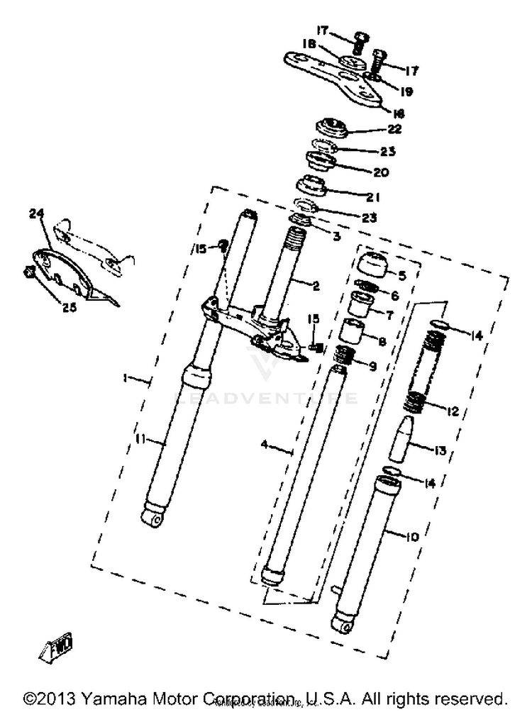 Front Fork Schematic