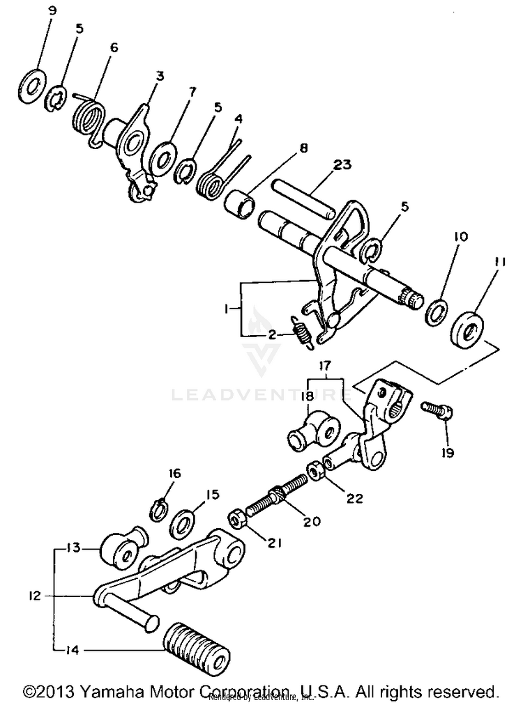 Shift Shaft Schematic