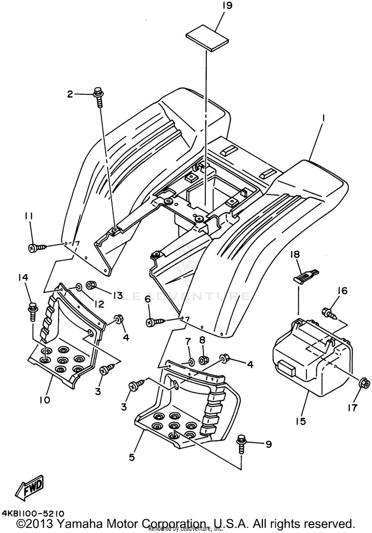 Rear Fender Schematic