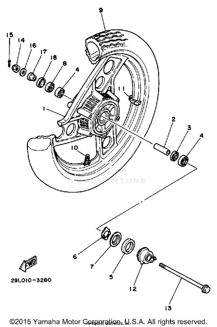 Front Wheel Schematic