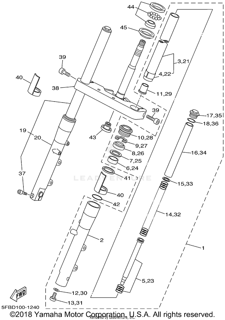 Front Fork Schematic