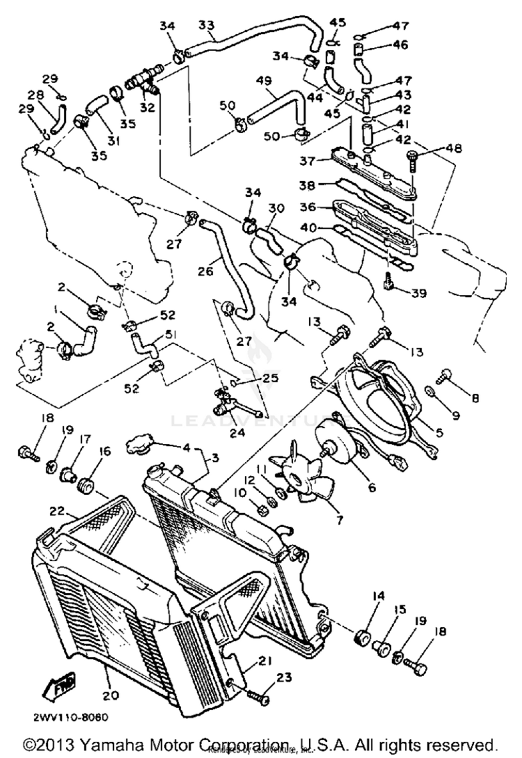 Radiator Hose Schematic
