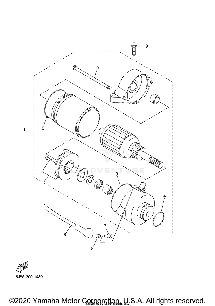 Starting Motor Schematic