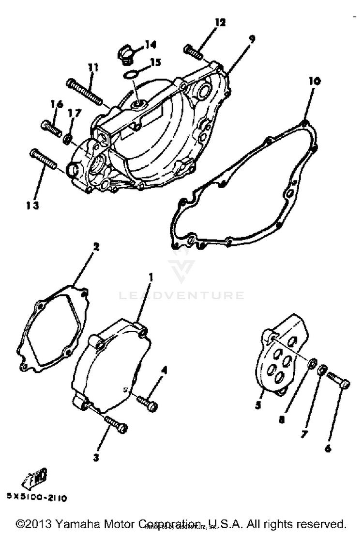 Crankcase Cover Schematic