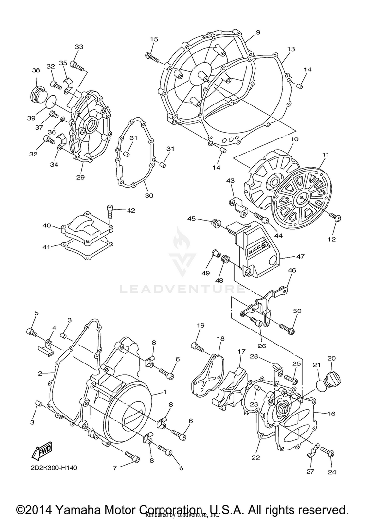 Crankcase Cover 1 Schematic
