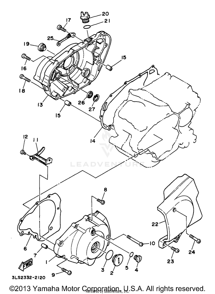 Crankcase Cover 1 Schematic
