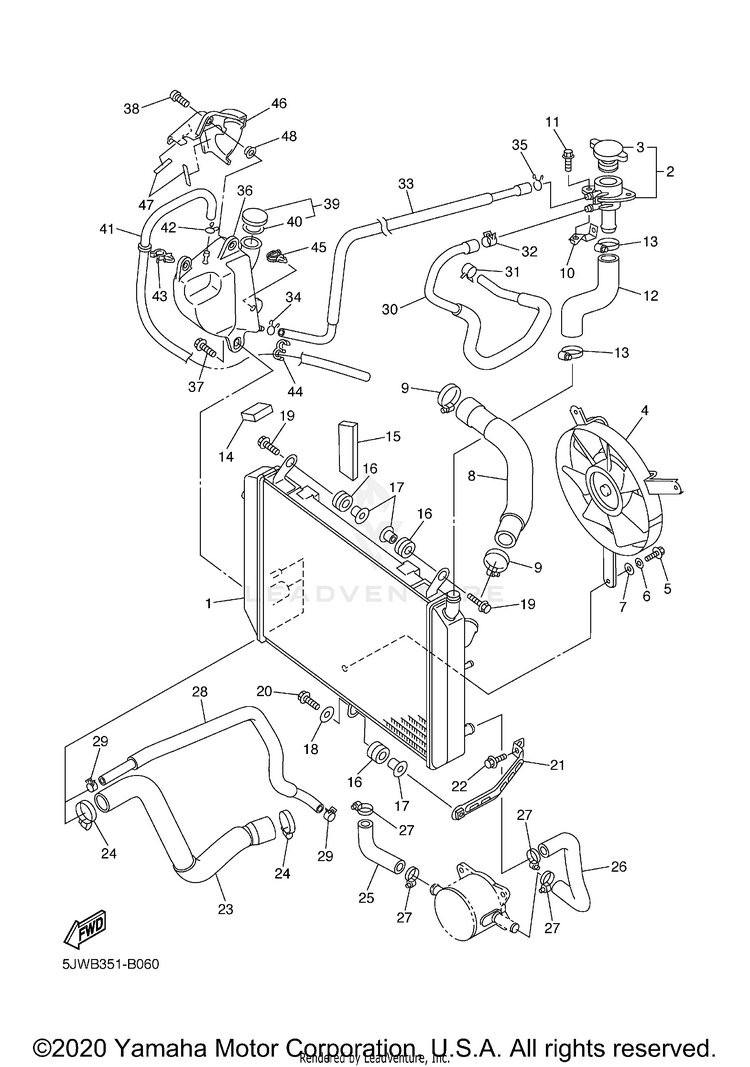 Radiator Hose Schematic