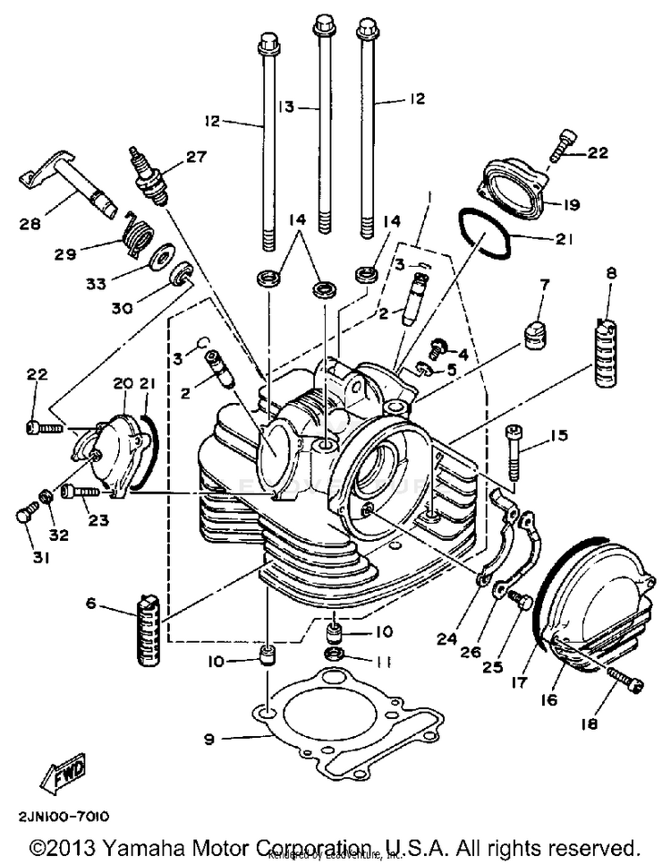 Cylinder Head Schematic