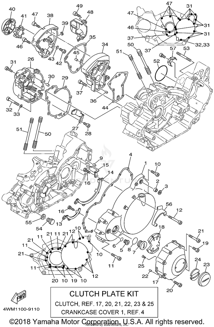 Crankcase Cover 1 Schematic