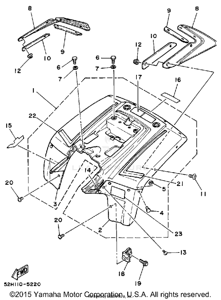 Rear Fender Schematic