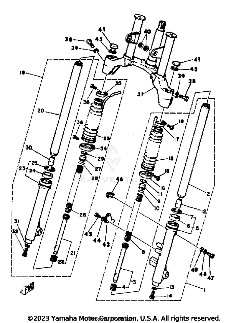 Front Fork Schematic
