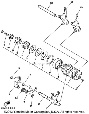 Shift Cam Shift Fork Schematic