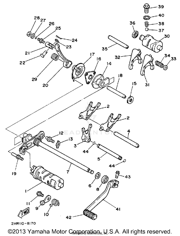 Shift Cam-Fork Schematic