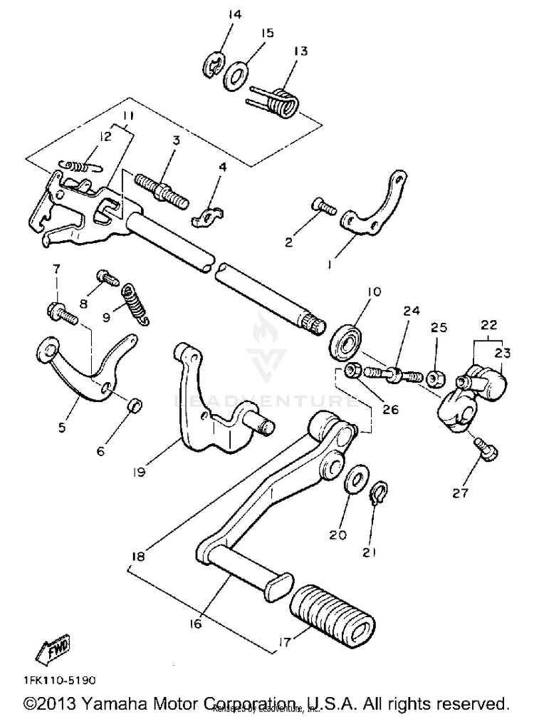 Shift Shaft Schematic